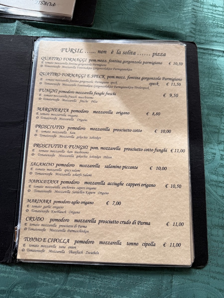Pizzeria ristorante Fursil Photo Menu 4