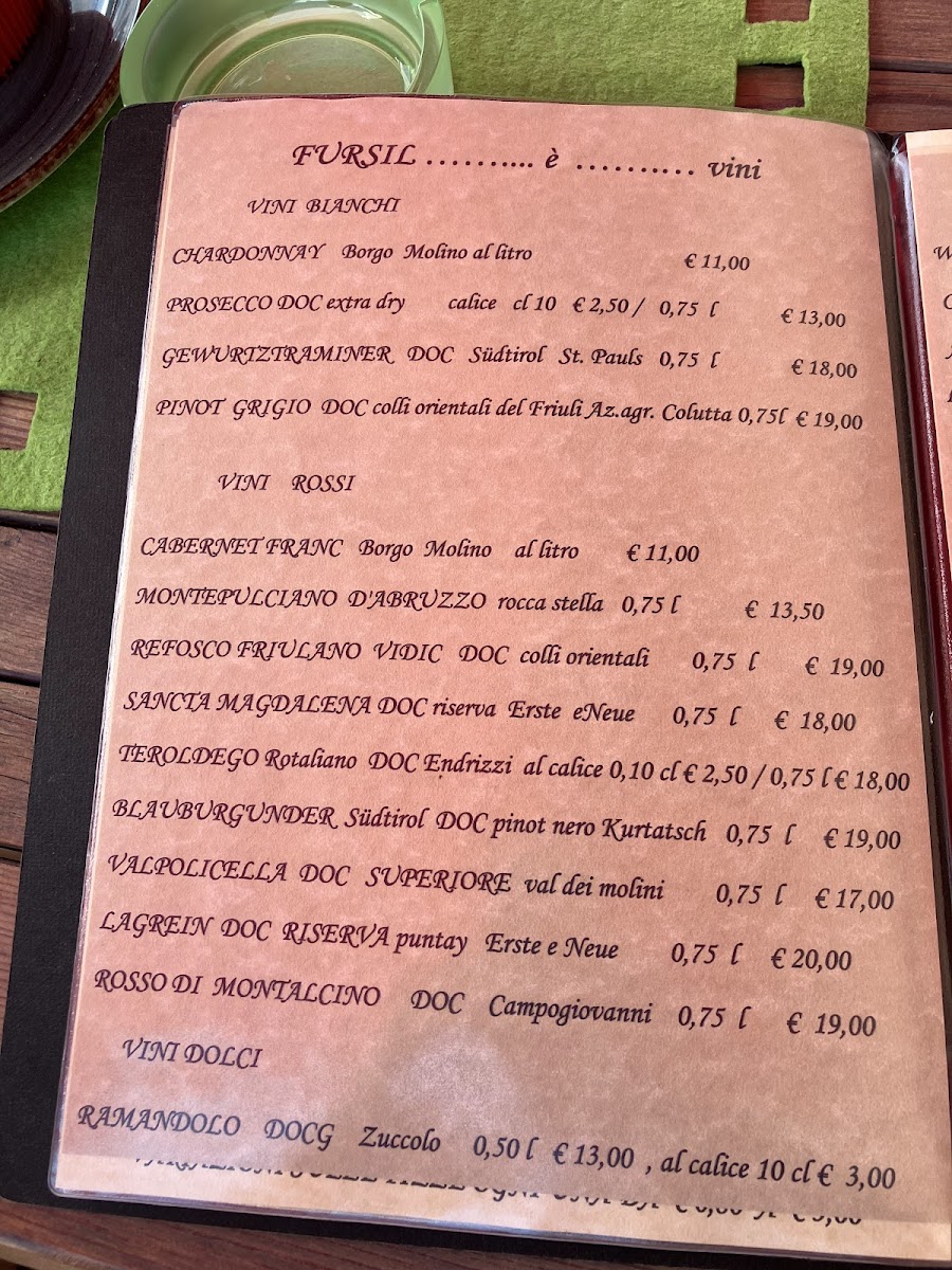 Pizzeria ristorante Fursil Photo Menu 5