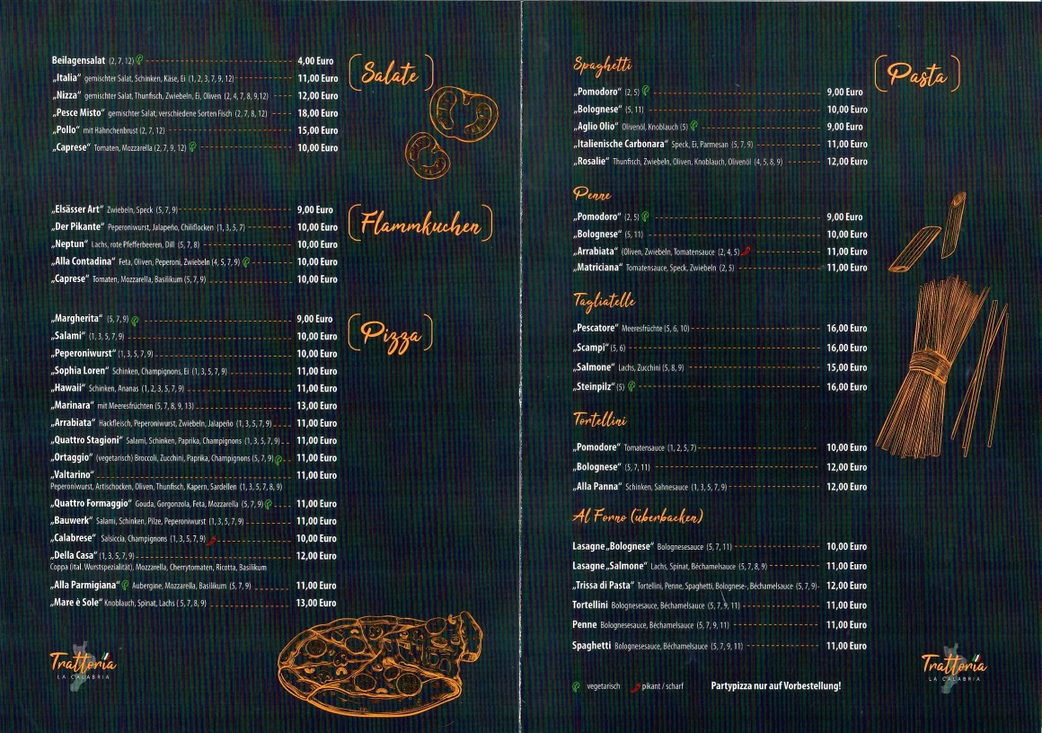 Pizzeria Trattoria la Calabria Photo Menu 2