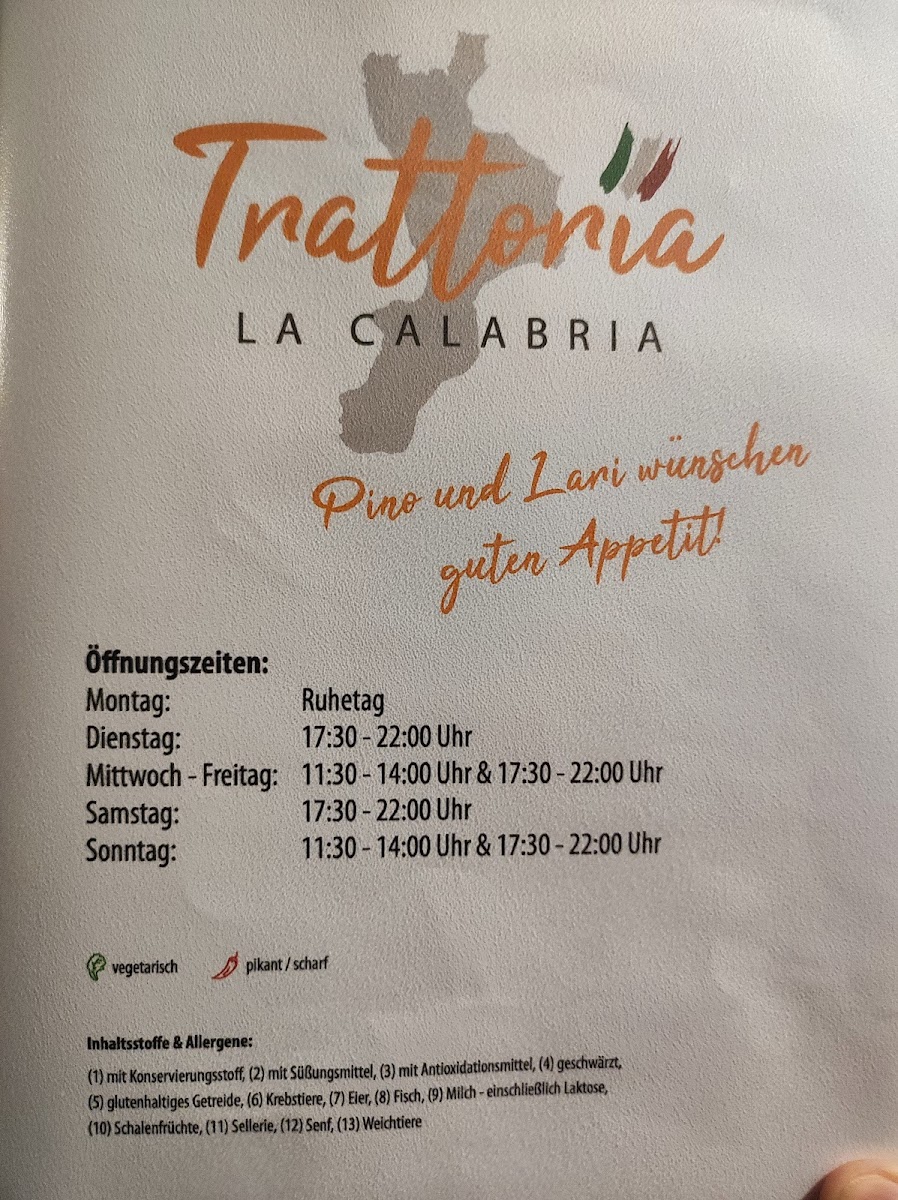 Pizzeria Trattoria la Calabria Photo Menu 6
