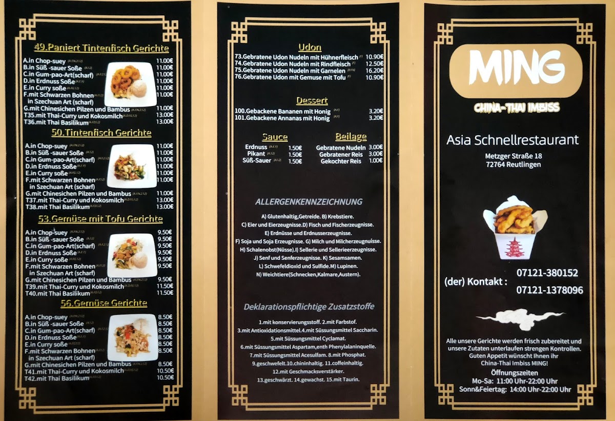 China Imbiss Ming Photo Menu 2