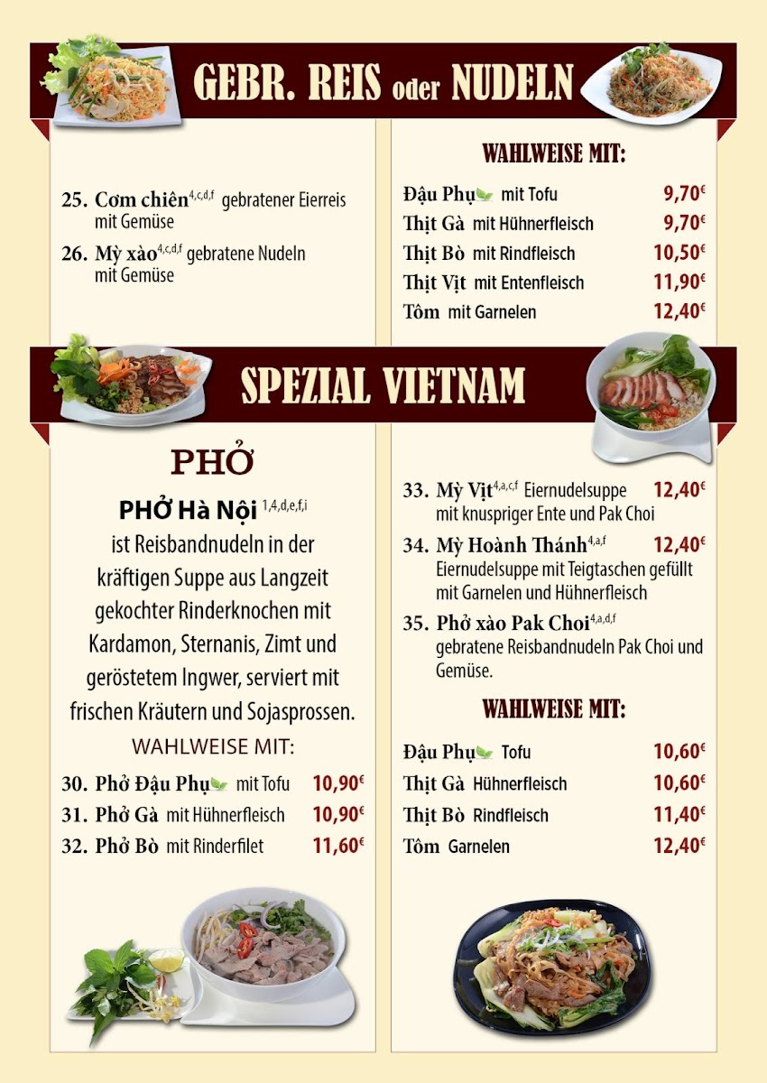 Sinh Ba - vietnamesische Küche Photo Menu 2