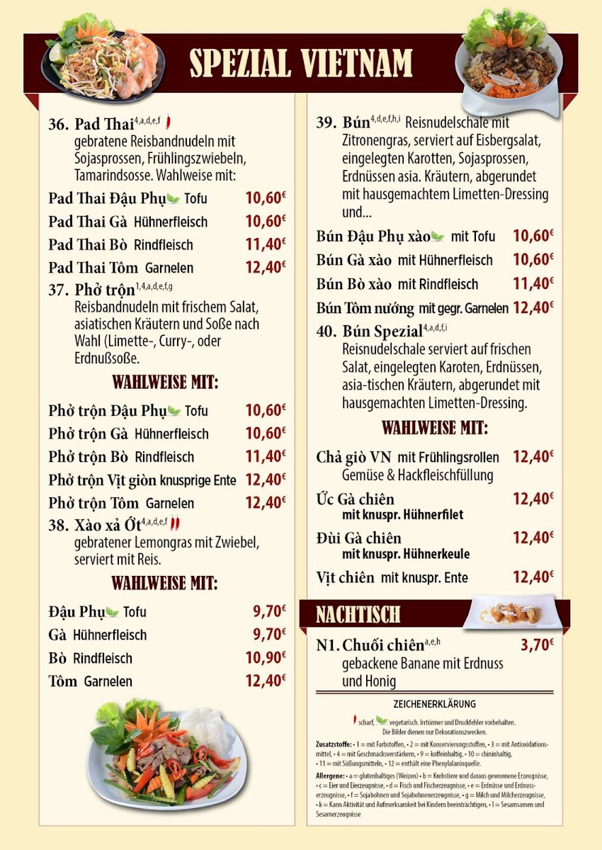 Sinh Ba - vietnamesische Küche Photo Menu 3