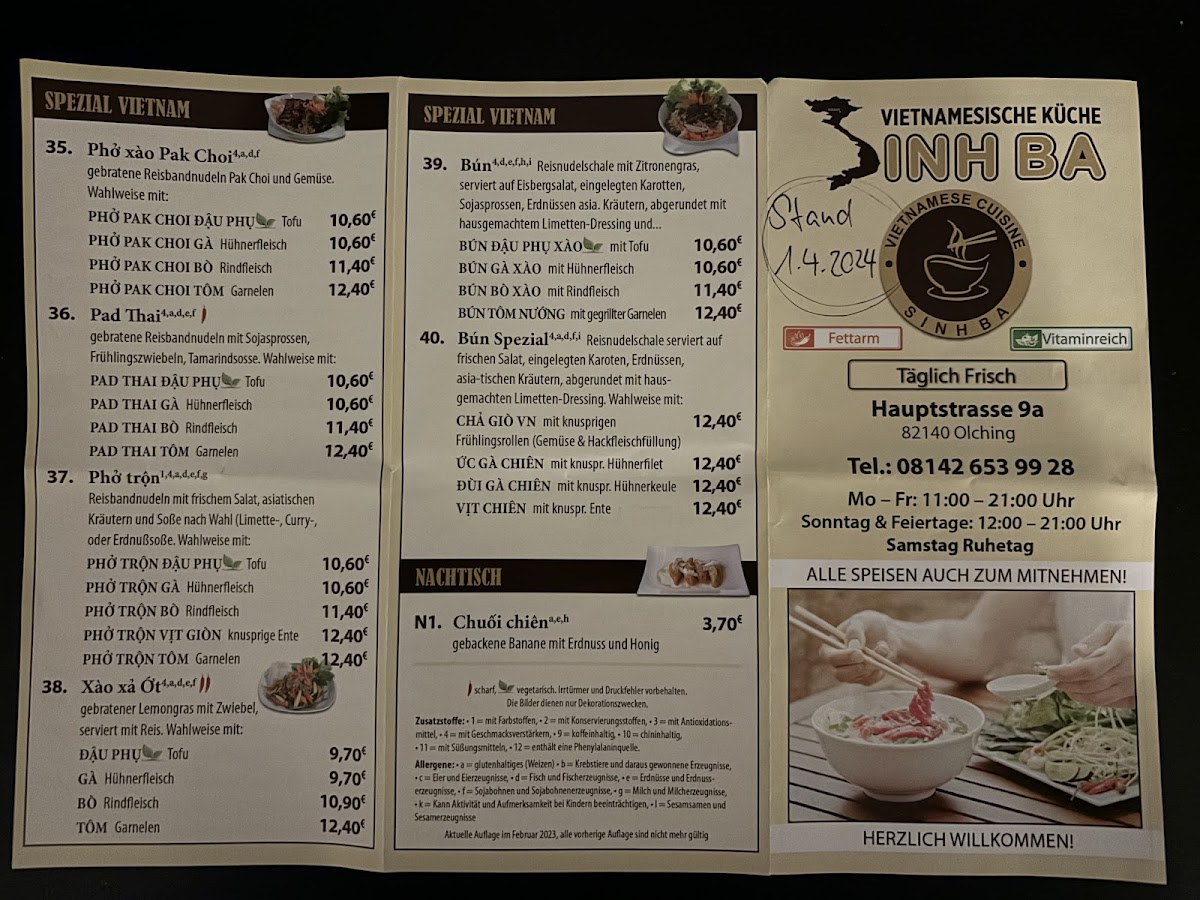 Sinh Ba - vietnamesische Küche Photo Menu 8