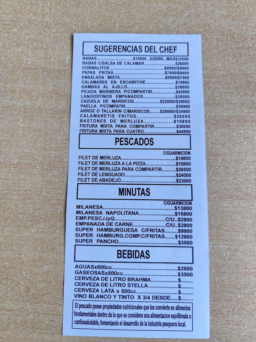 La Banquina Restaurante Photo Menu 1