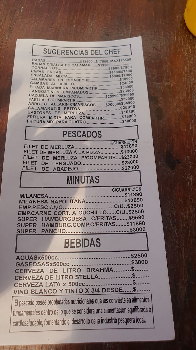 La Banquina Restaurante Photo Menu 2