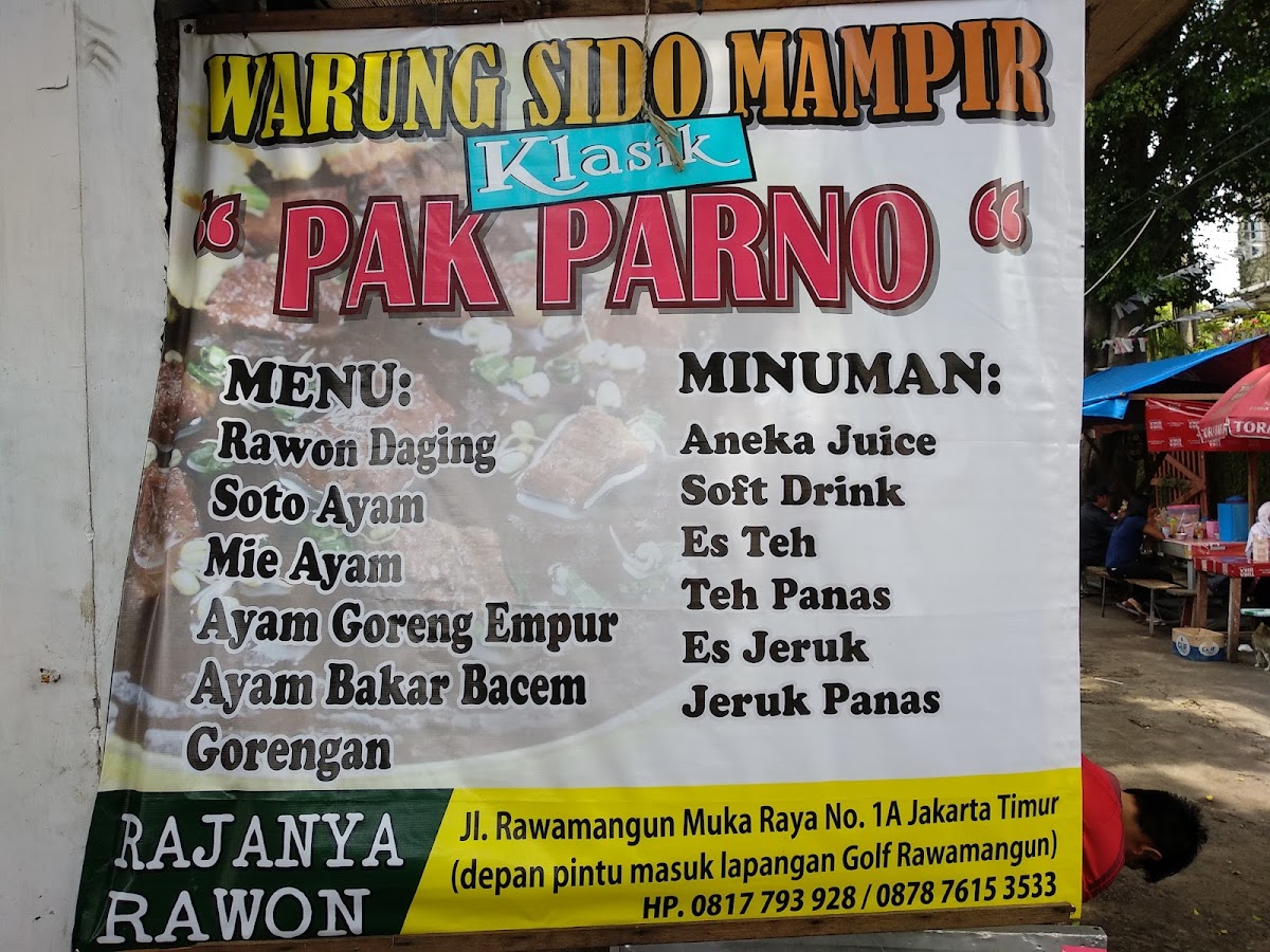 Warung Sido Mampir Pakde Parno Rawamangun Photo Menu 4