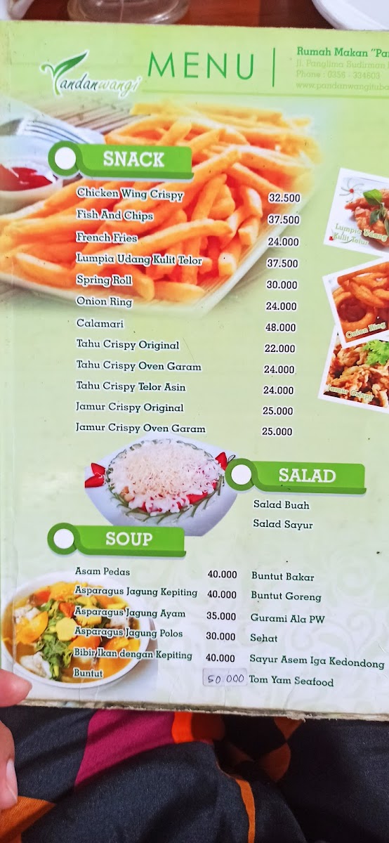 Pandan Wangi Resto Tuban Photo Menu 7