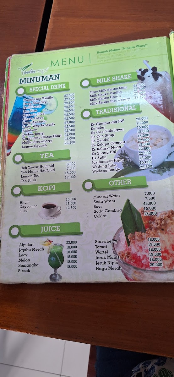 Pandan Wangi Resto Tuban Photo Menu 8
