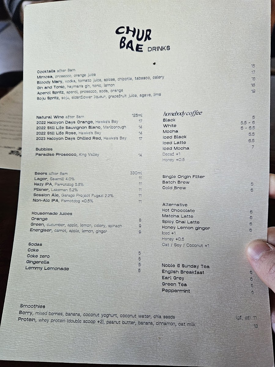 Chur Bae Photo Menu 9