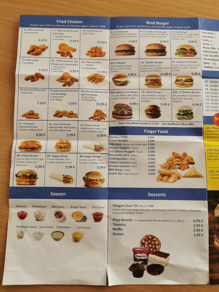 Pizza & chicken D'amore Photo Menu 1