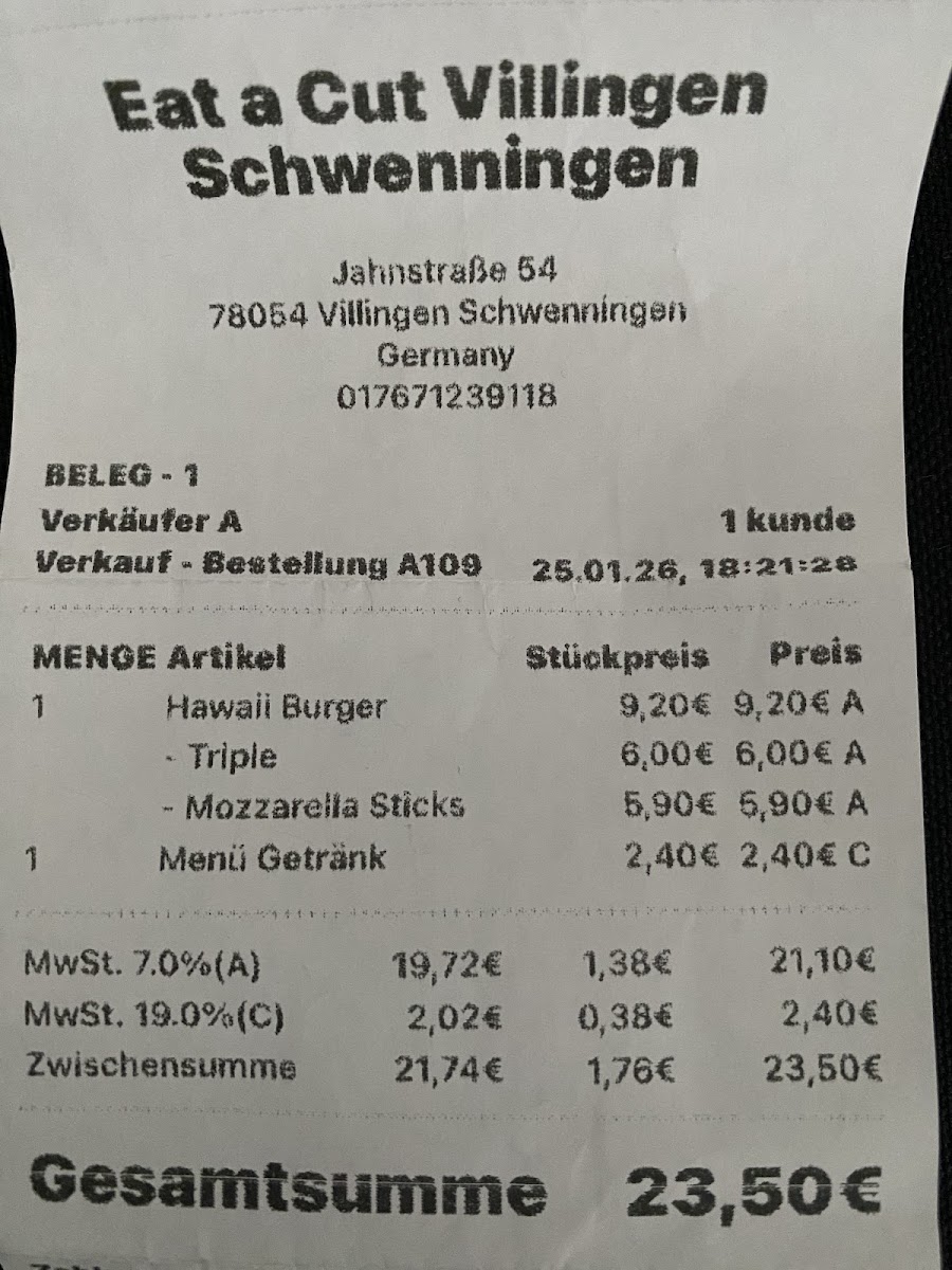 Eat a Cut Villingen-Schwenningen Photo Menu 5