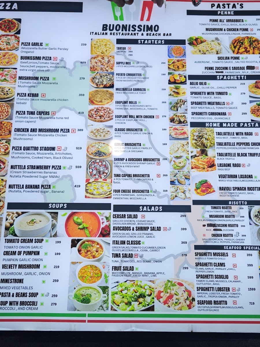 Buonissimo Italian Restaurant & Beach Bar Photo Menu 4