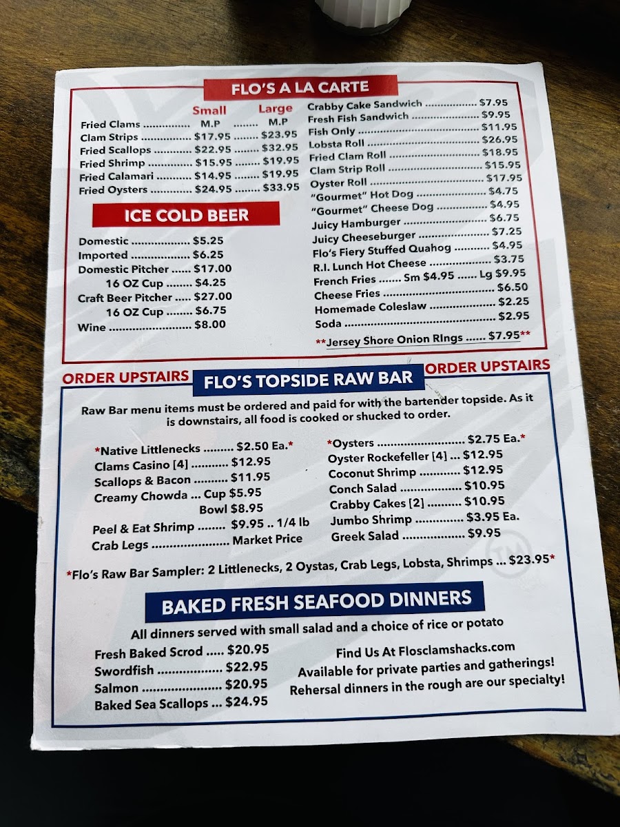 Flo's Clam Shack Photo Menu 7