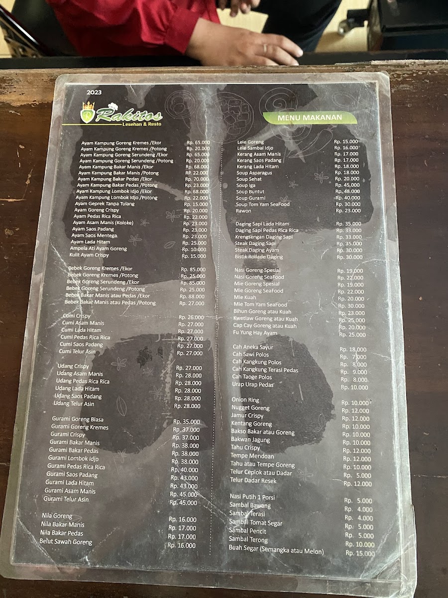 Rakitos Lesehan & Resto Photo Menu 1