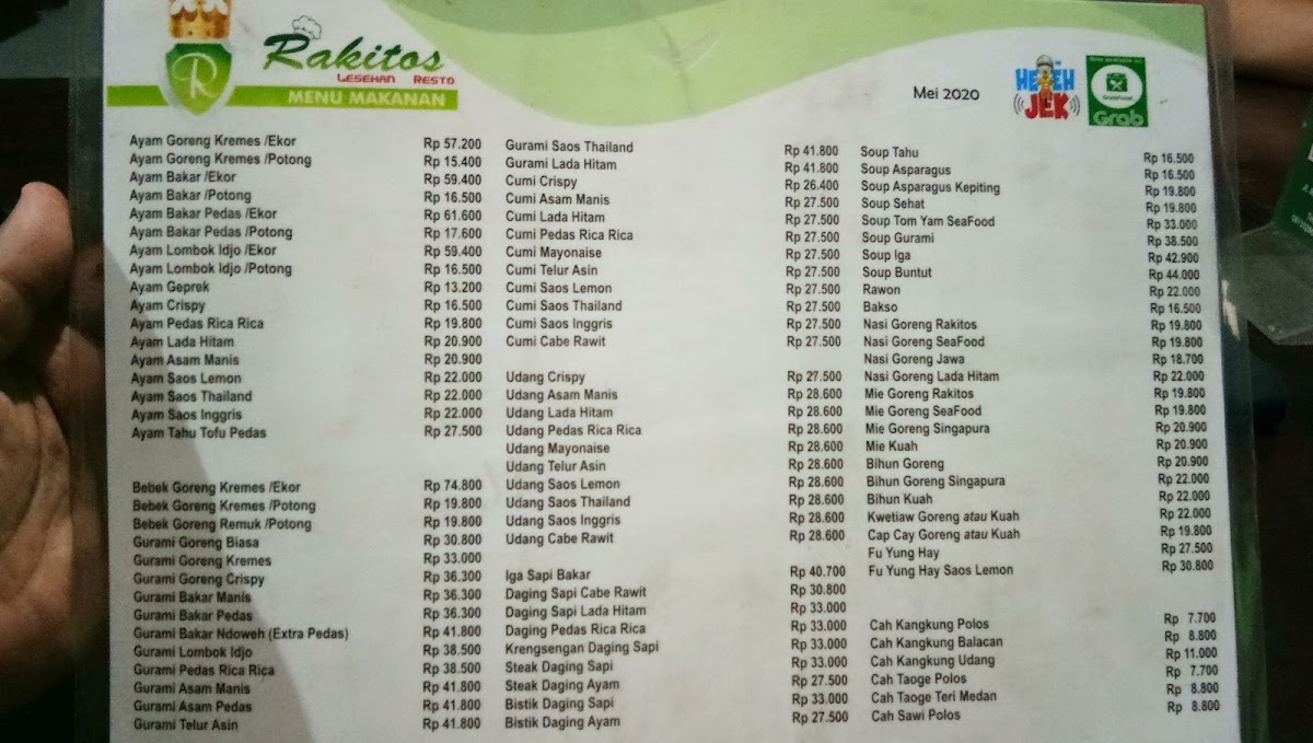 Rakitos Lesehan & Resto Photo Menu 10