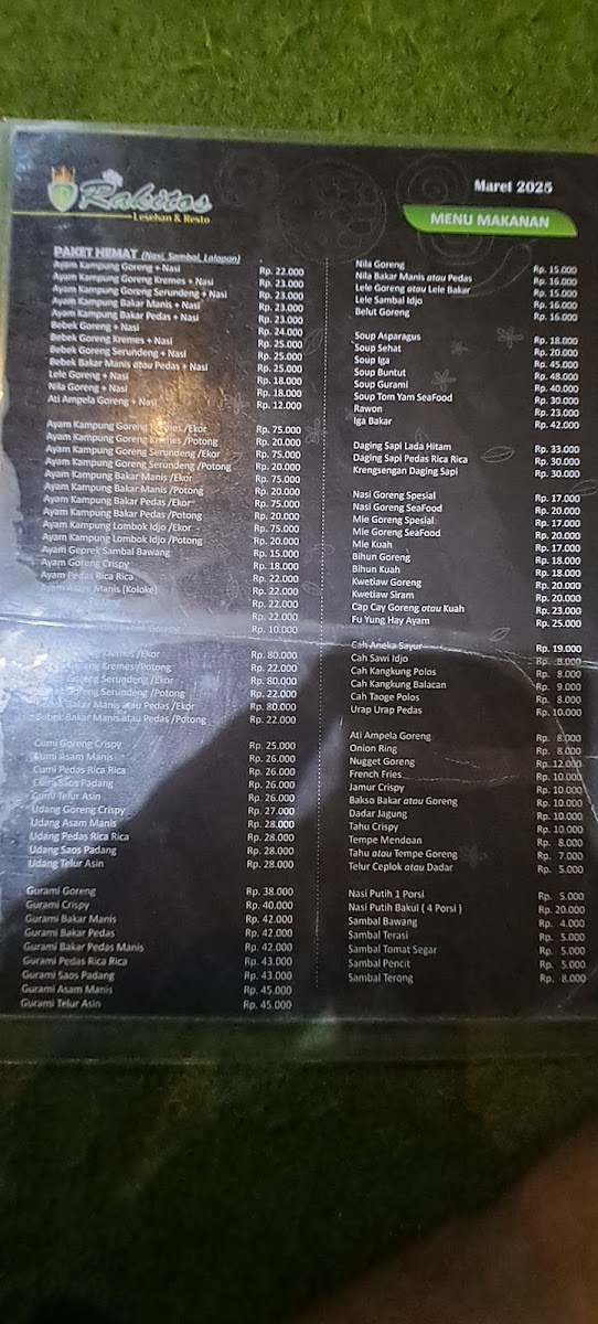 Rakitos Lesehan & Resto Photo Menu 2