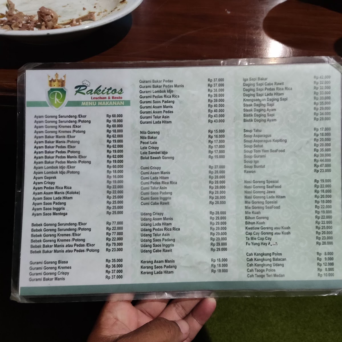 Rakitos Lesehan & Resto Photo Menu 6