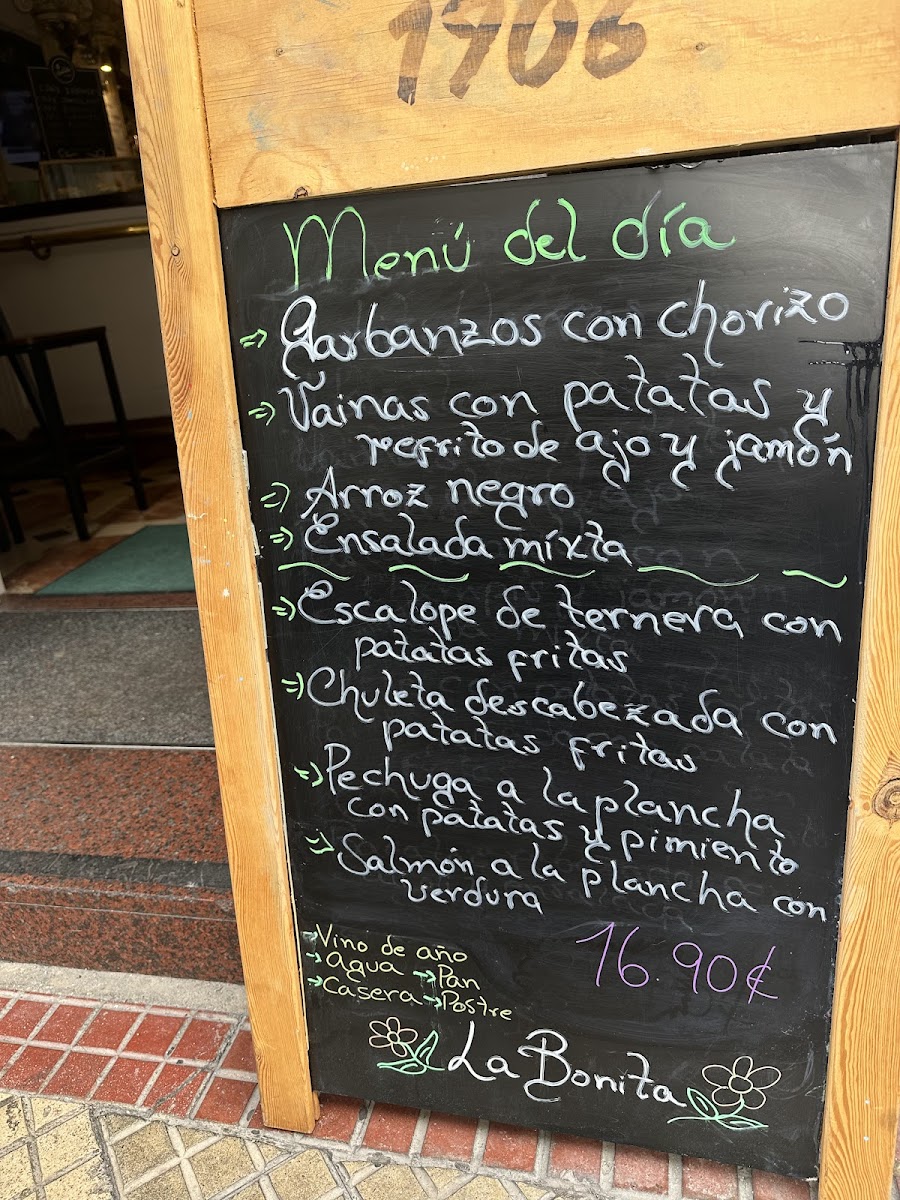 La Bonita Photo Menu 10