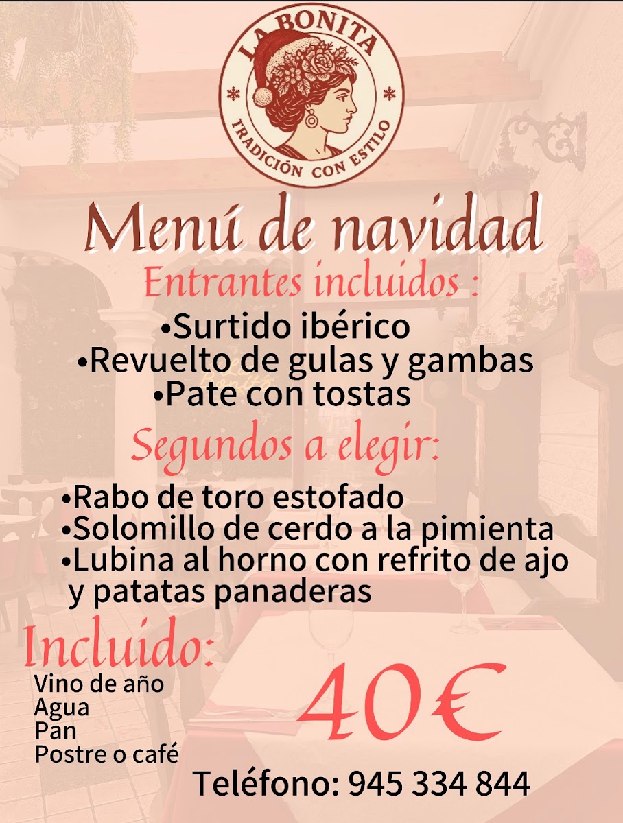 La Bonita Photo Menu 2