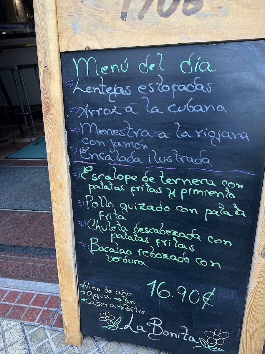 La Bonita Photo Menu 9
