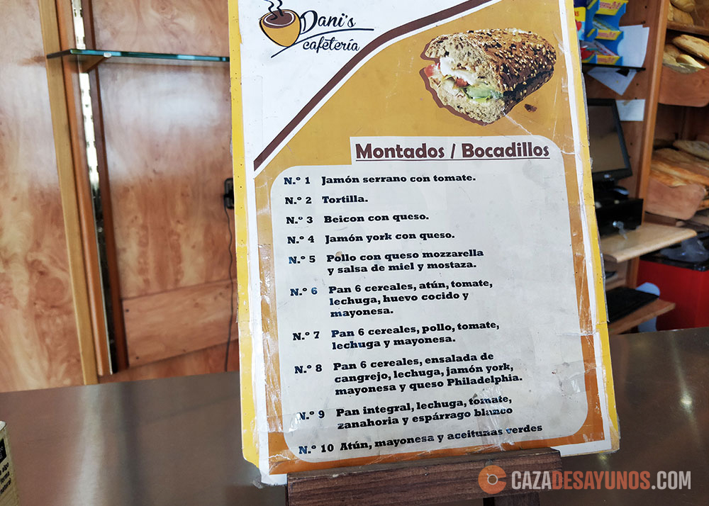 Dani's Cafetería Panadería Photo Menu 1