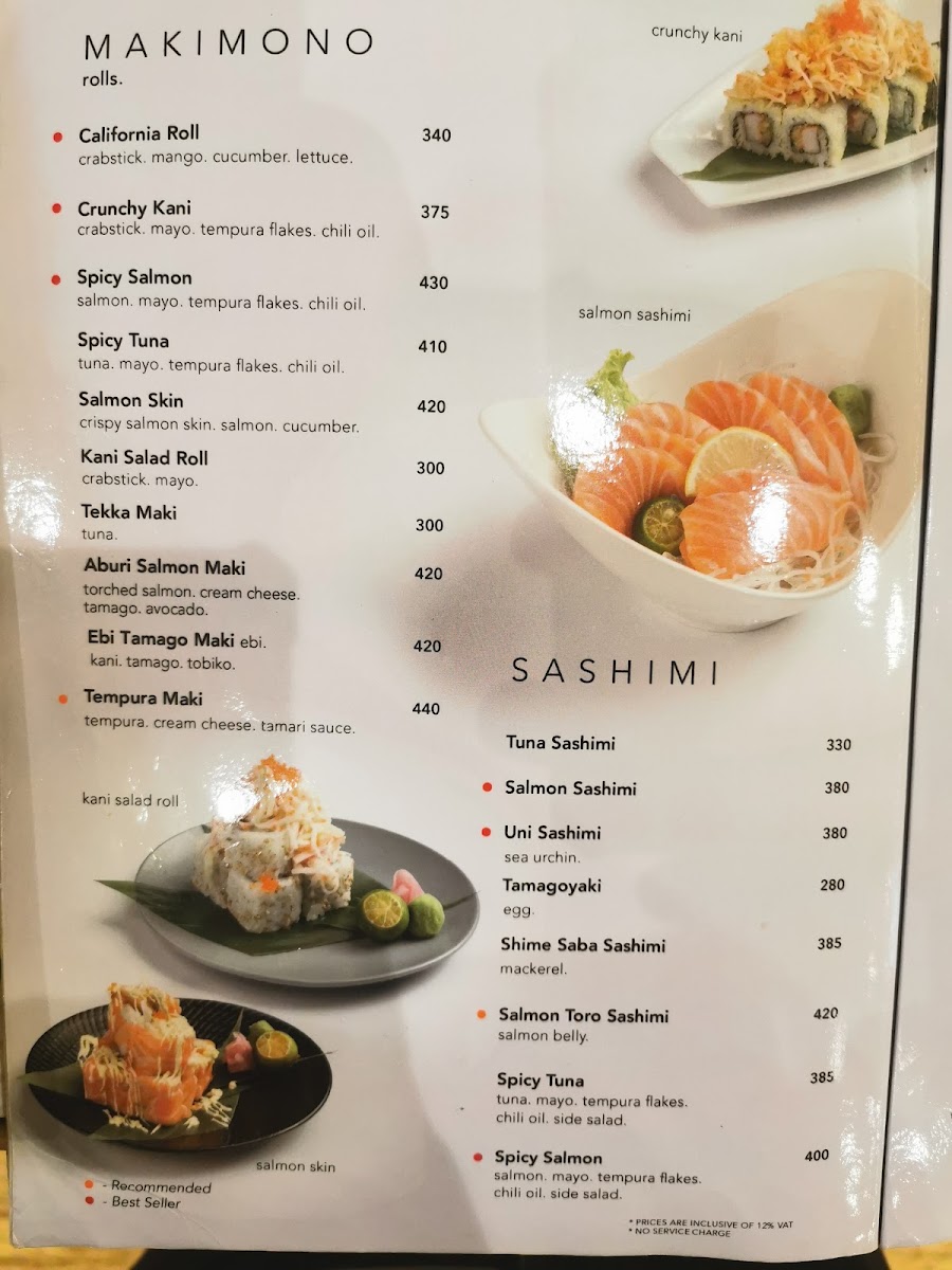 Kenji Tei - Alabang Town Center Photo Menu 1