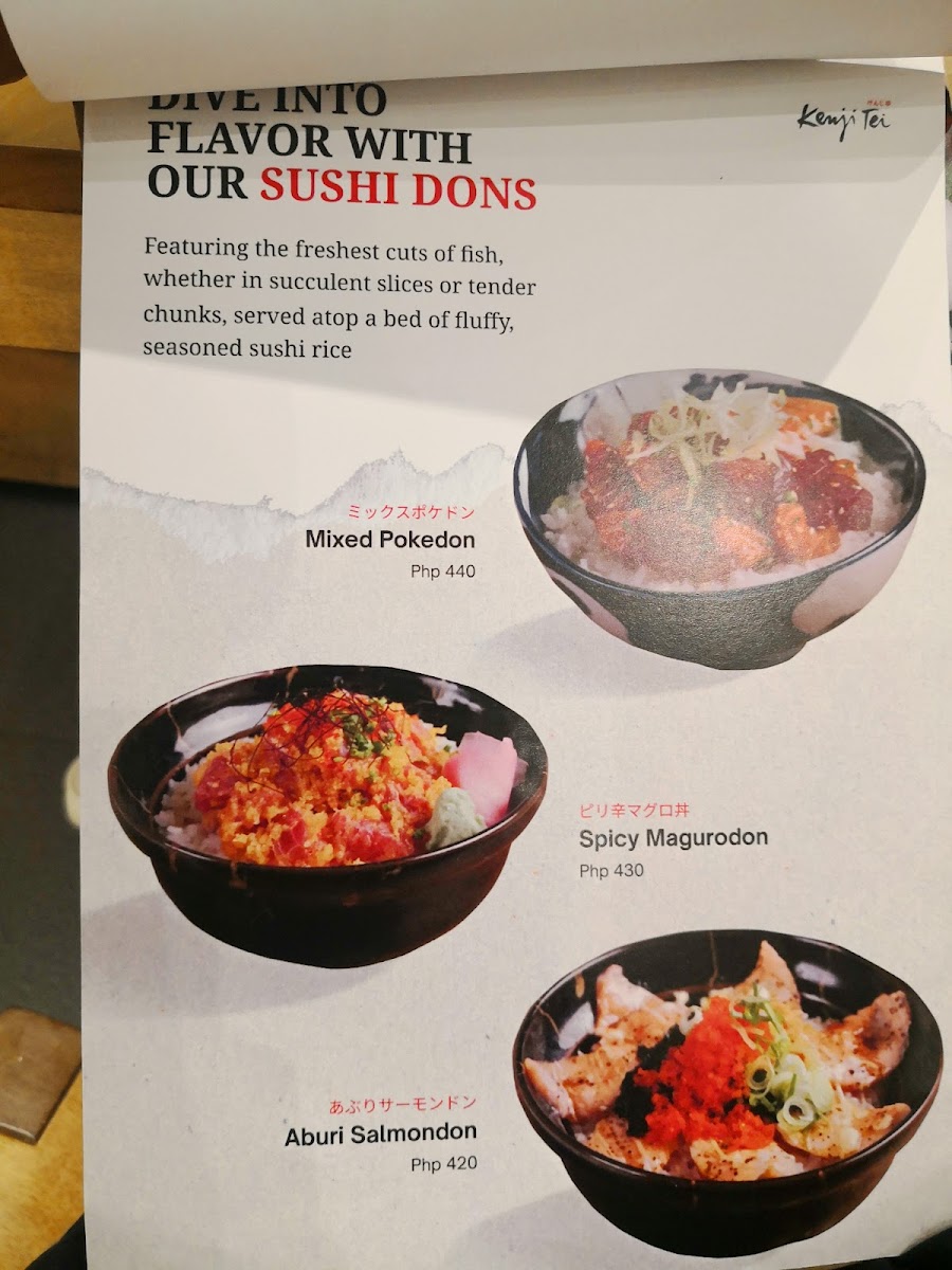 Kenji Tei - Alabang Town Center Photo Menu 9