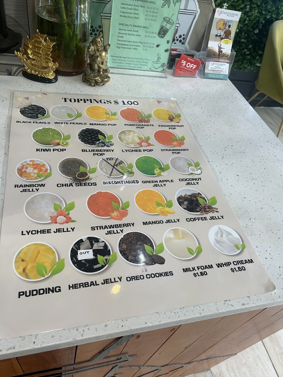 Boba Tea and Snow Ice House Photo Menu 2