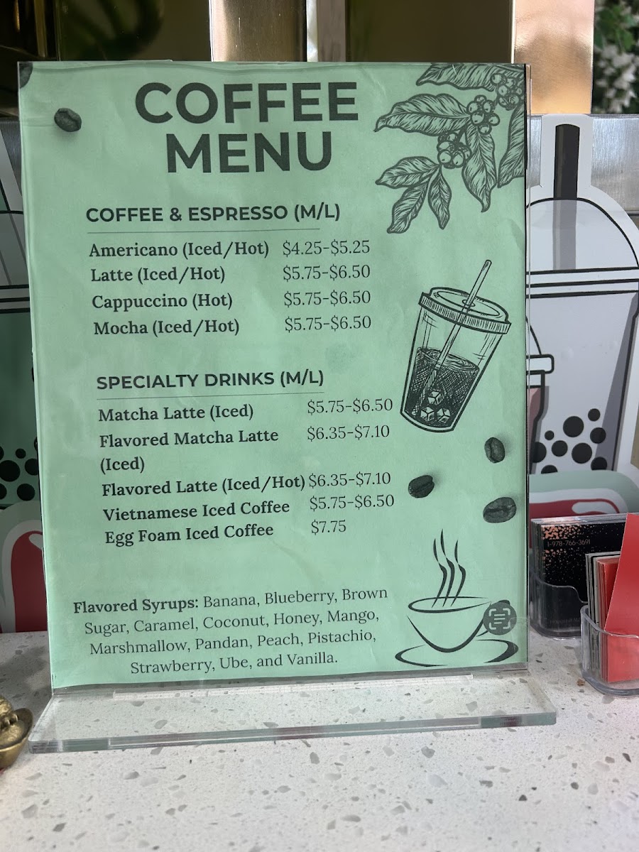 Boba Tea and Snow Ice House Photo Menu 5