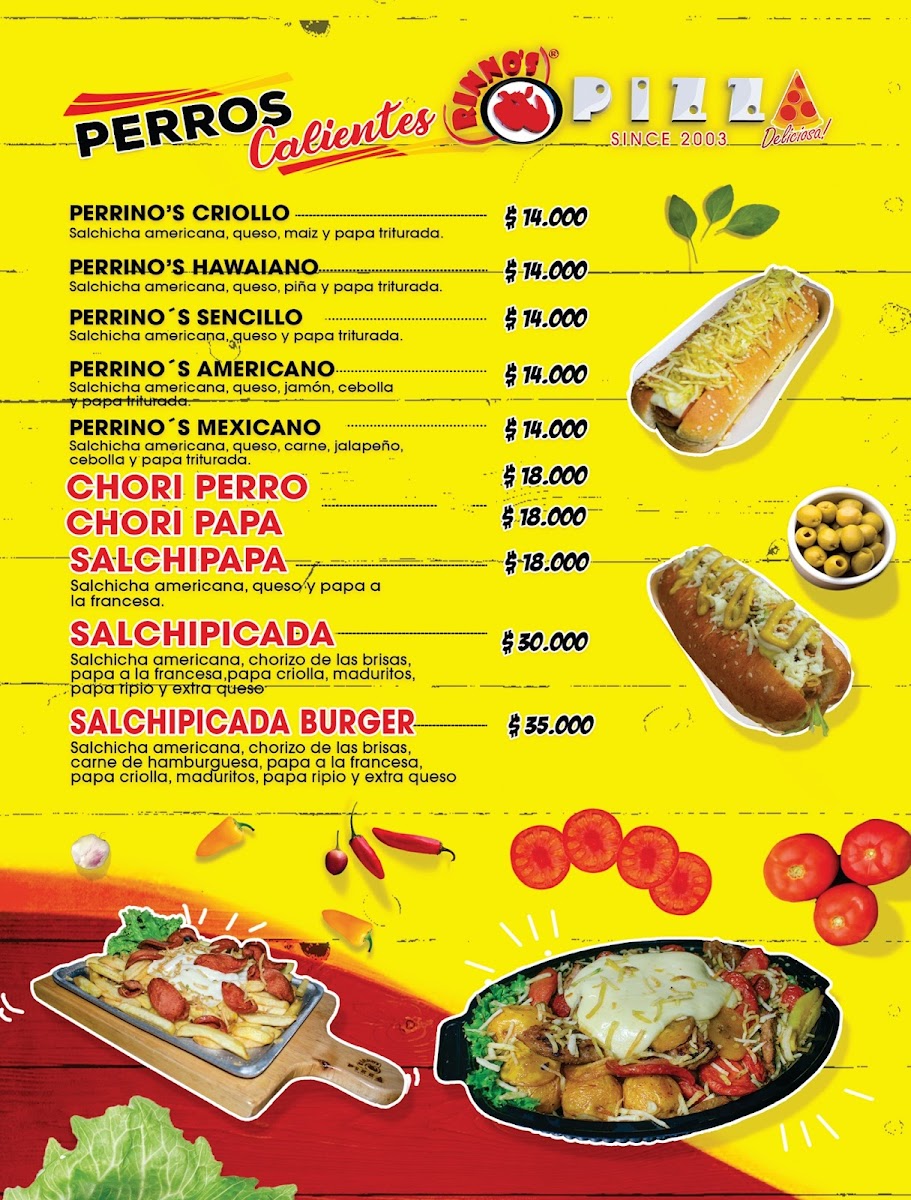 Rinnos pizza Photo Menu 3