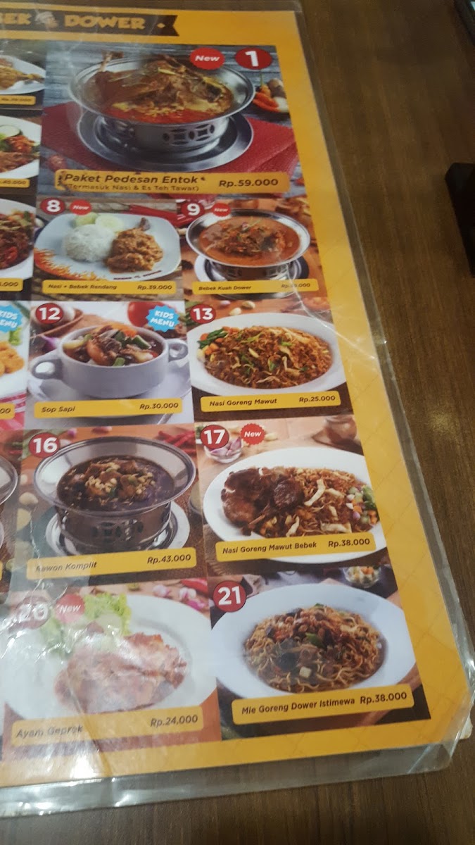 Bebek Dower Atrium Photo Menu 2