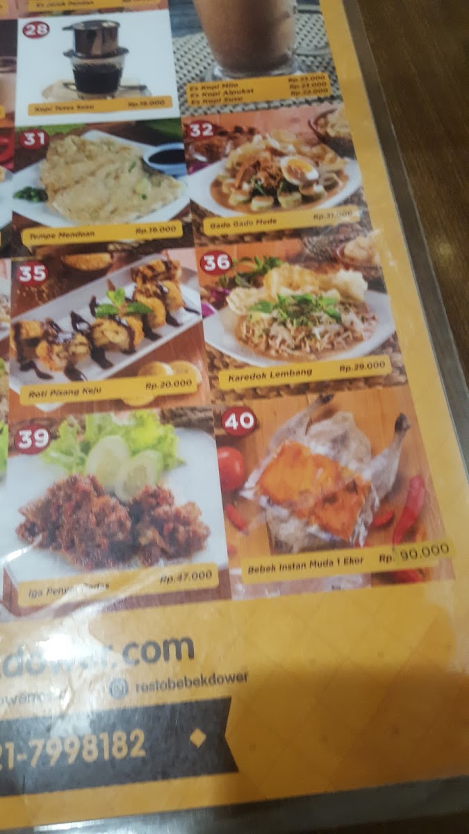 Bebek Dower Atrium Photo Menu 7