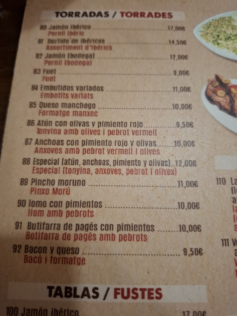 La Cantonada De Prim Photo Menu 1