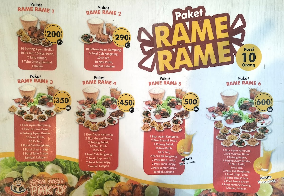 Ayam Bakar Pak D - Manukan 2 Photo Menu 7