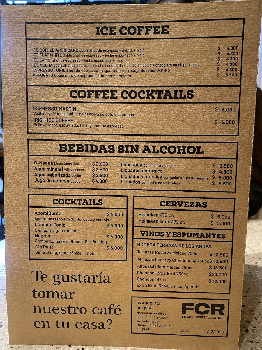 FOLC COFFEE COMPANY PLAYA GRANDE Photo Menu 3