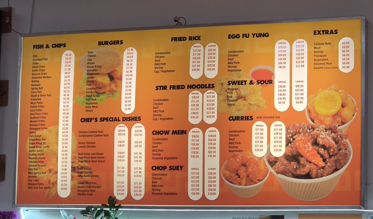 Ling's Fastfood Photo Menu 1