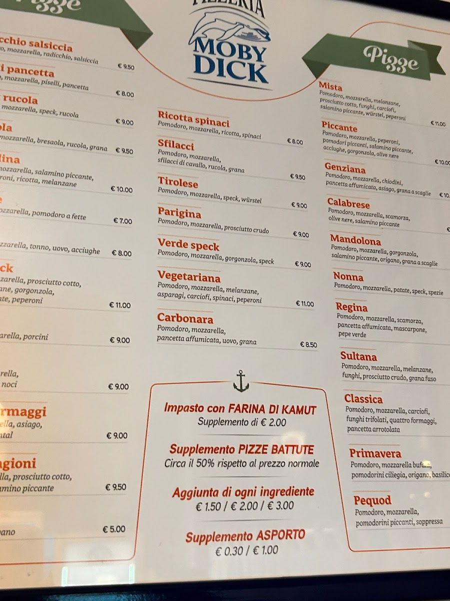Pizzeria Moby Dick Photo Menu 3