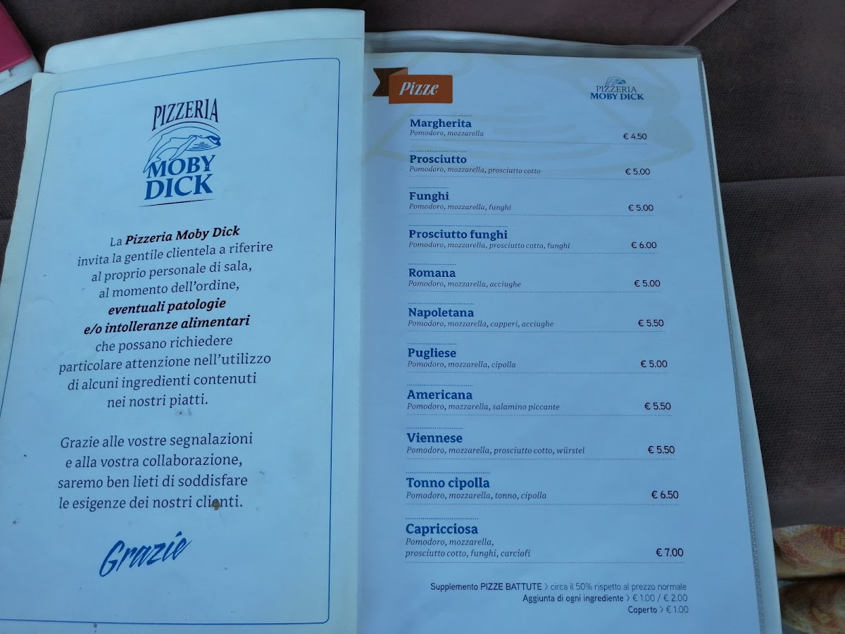 Pizzeria Moby Dick Photo Menu 5