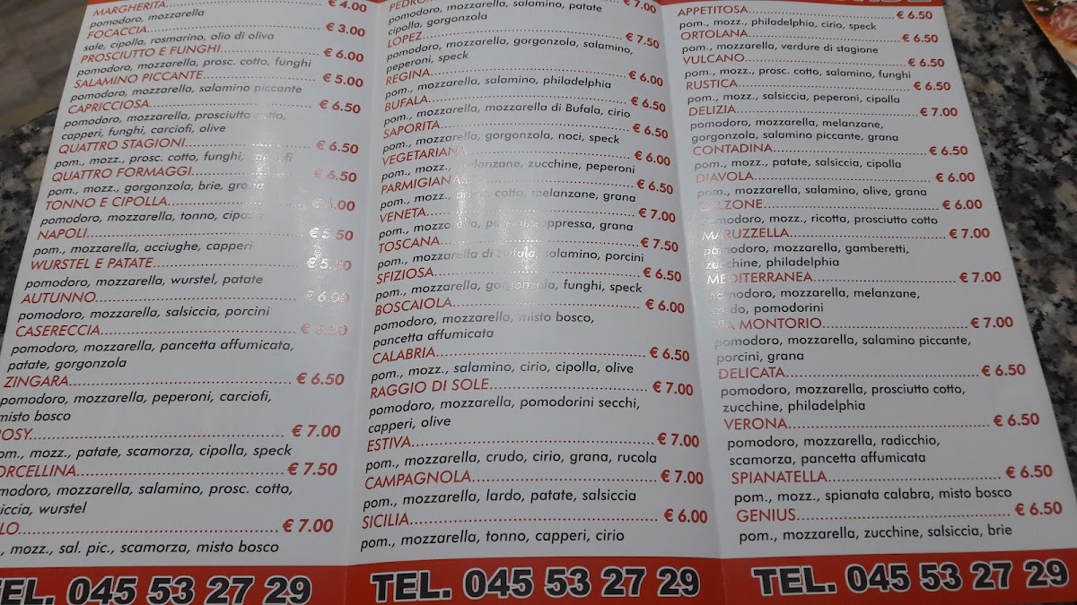 Pizzeria al Taglio Toscana Photo Menu 8