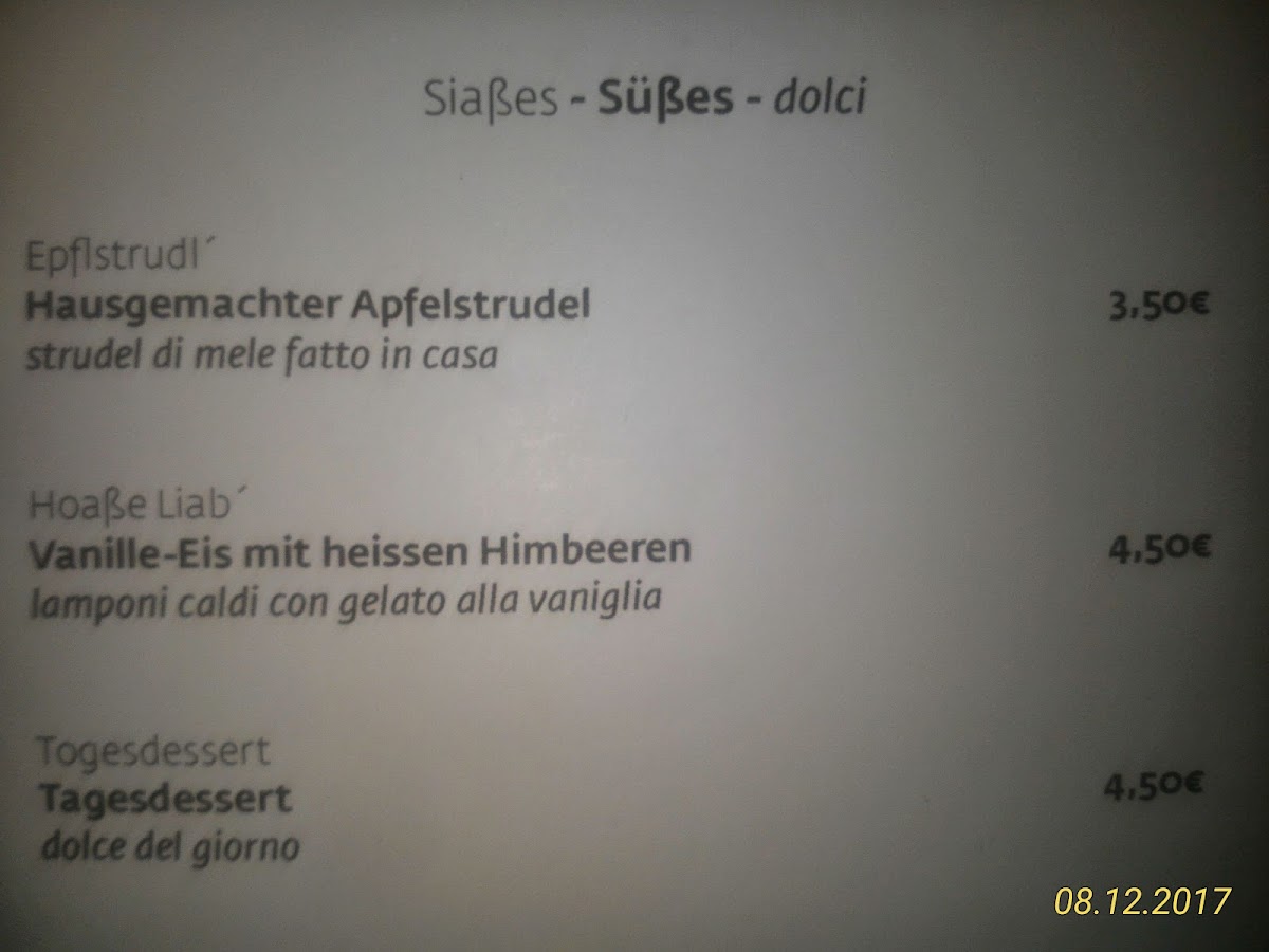 Zum Hirschen - Vilpian Photo Menu 4