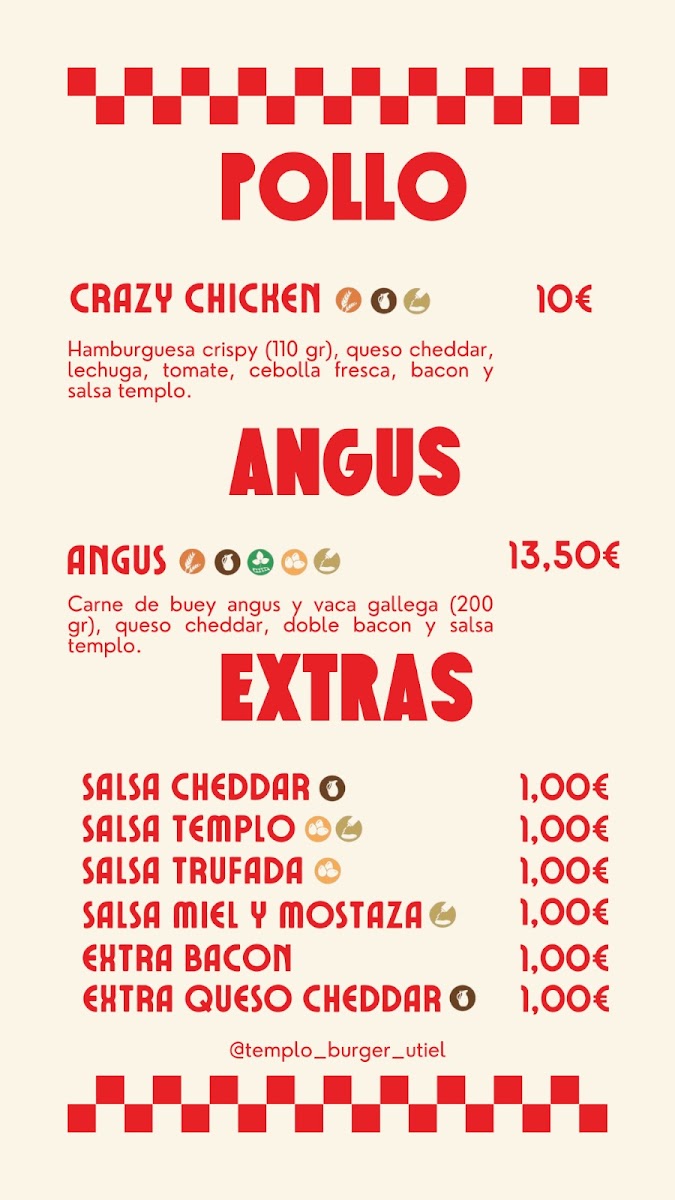 Templo burger Photo Menu 4