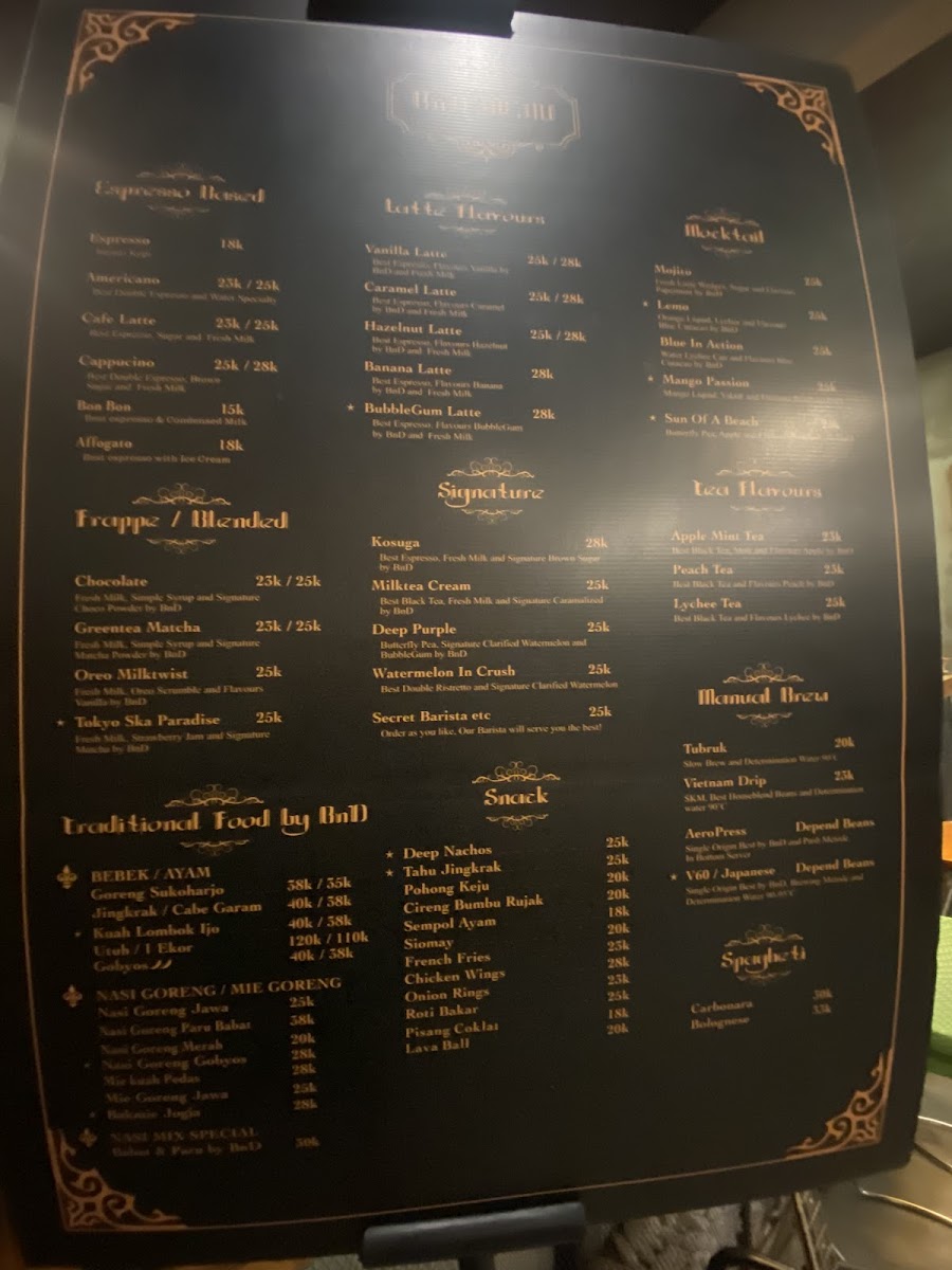 BnD Cafe Photo Menu 4