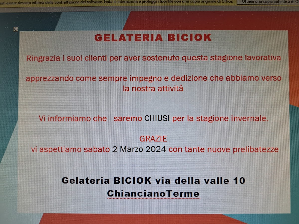 Gelateria Biciok Photo Menu 2