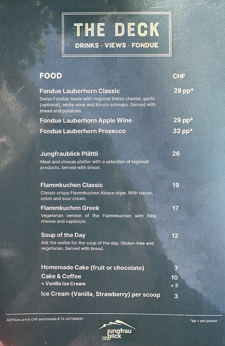 The Deck Restaurant Photo Menu 3