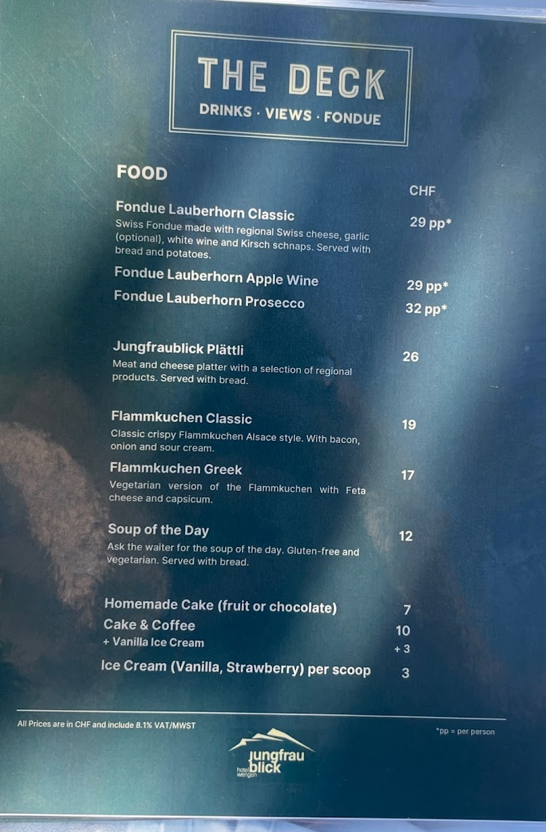 The Deck Restaurant Photo Menu 6