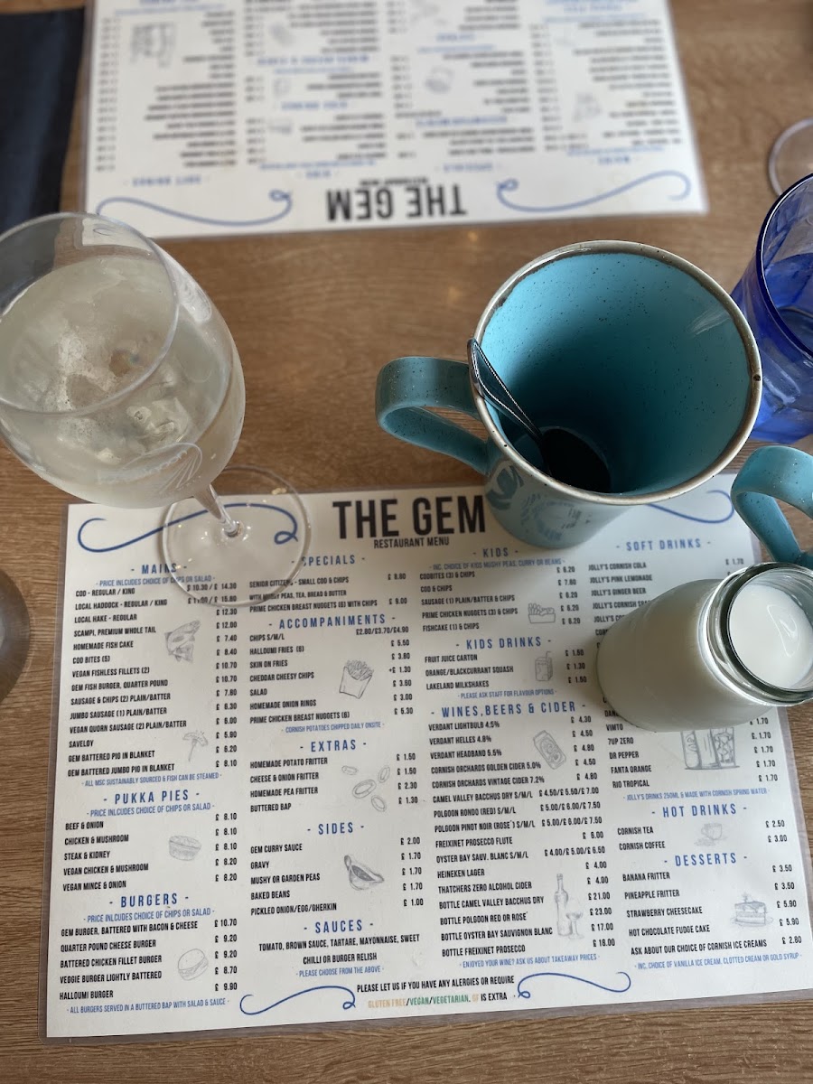 The Gem Fish & Chips Est 1933 Photo Menu 5