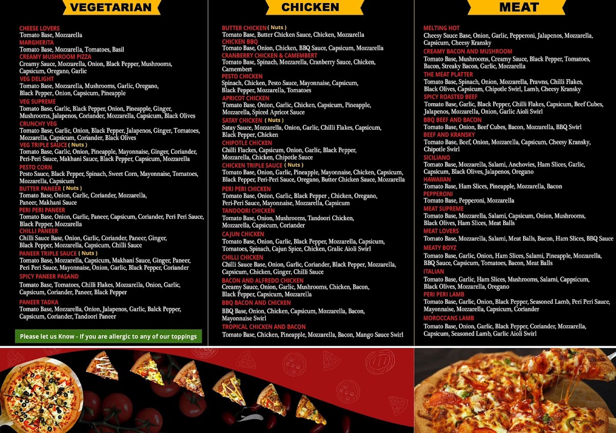Pizza Boyz - Ellerslie, Auckland Photo Menu 1