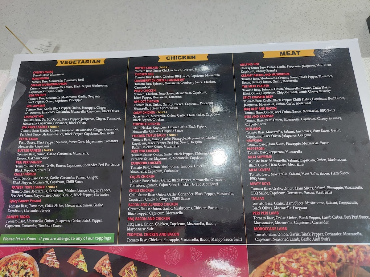 Pizza Boyz - Ellerslie, Auckland Photo Menu 2