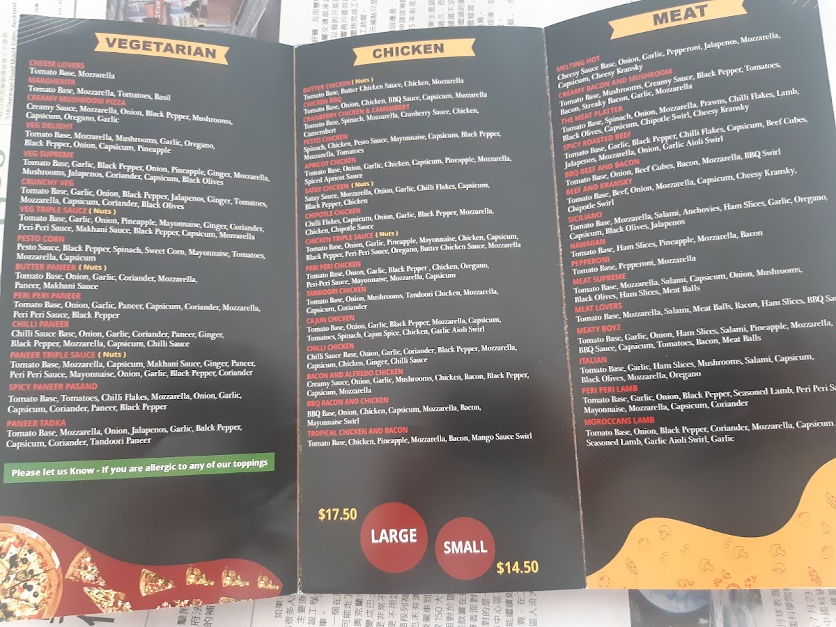 Pizza Boyz - Ellerslie, Auckland Photo Menu 6